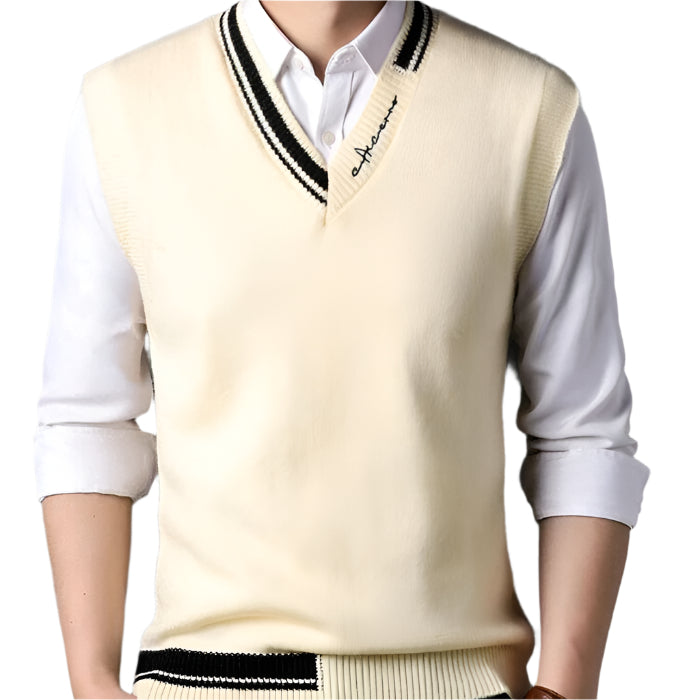 Colete Vintage Lã Masculino Luzzano LN405 sofisticado, com lã premium e estilo retrô, perfeito para visuais elegantes com charme vintage.