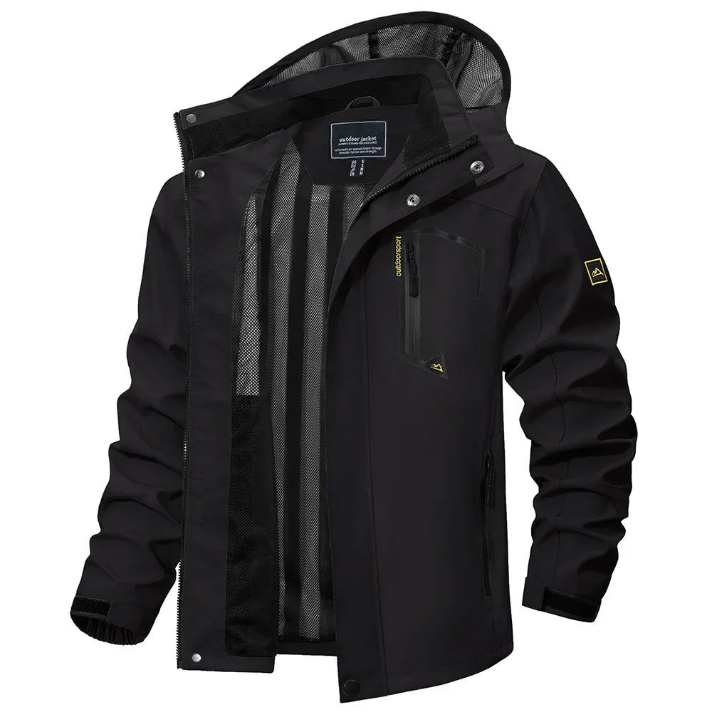 Jaqueta Impermeável Masculina Luzzano LN038, com ajuste ergonômico, tecido respirável e design moderno, ideal para proteção contra chuva sem perder o estilo.
