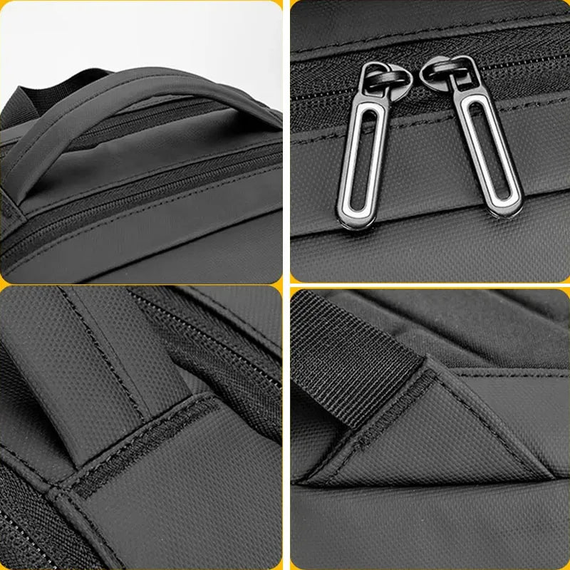 Mochila Executiva Luzzano LN419 moderna, com USB e tecido impermeável, para notebook 15,6", perfeita para trabalho ou viagens com estilo.