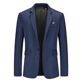 Blazer Masculino em Algodão Luzzano LN193 com corte moderno, lapelas elegantes e tecido premium. Sofisticação e conforto para qualquer ocasião.