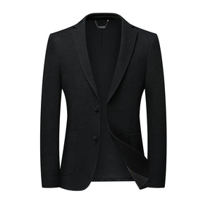 Blazer Masculino Luzzano LN028, feito em tecido elástico de malha premium, com design moderno, caimento impecável e praticidade para um visual elegante.