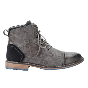 Bota Masculina em Couro Luzzano LN156, couro premium, solado emborrachado, interior acolchoado e design moderno para resistência e conforto.