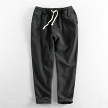 Calça de Linho Masculina Luzzano LN007, feita em linho premium, com modelagem refinada, tecido respirável e acabamento sofisticado para um visual atemporal.