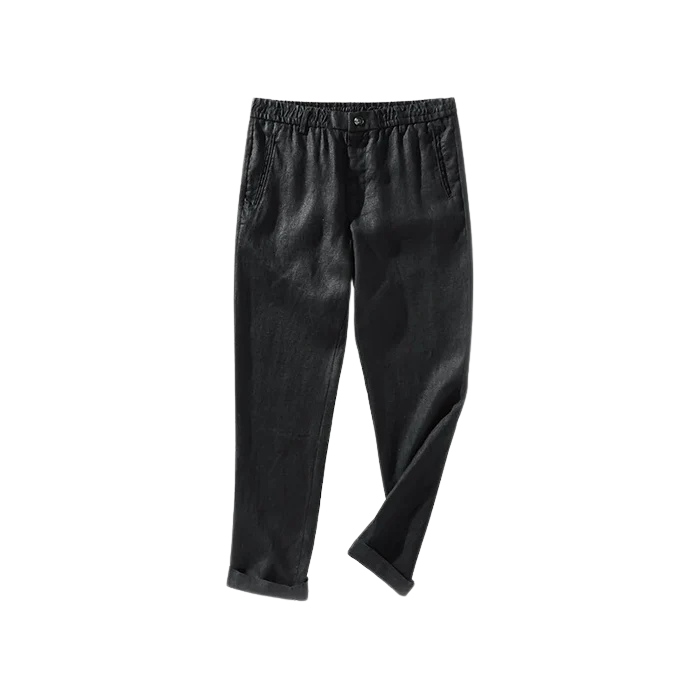 Calça de Linho Masculina Luzzano LN010, confeccionada em linho nobre, com modelagem refinada, toque leve e acabamento sofisticado para um estilo atemporal.