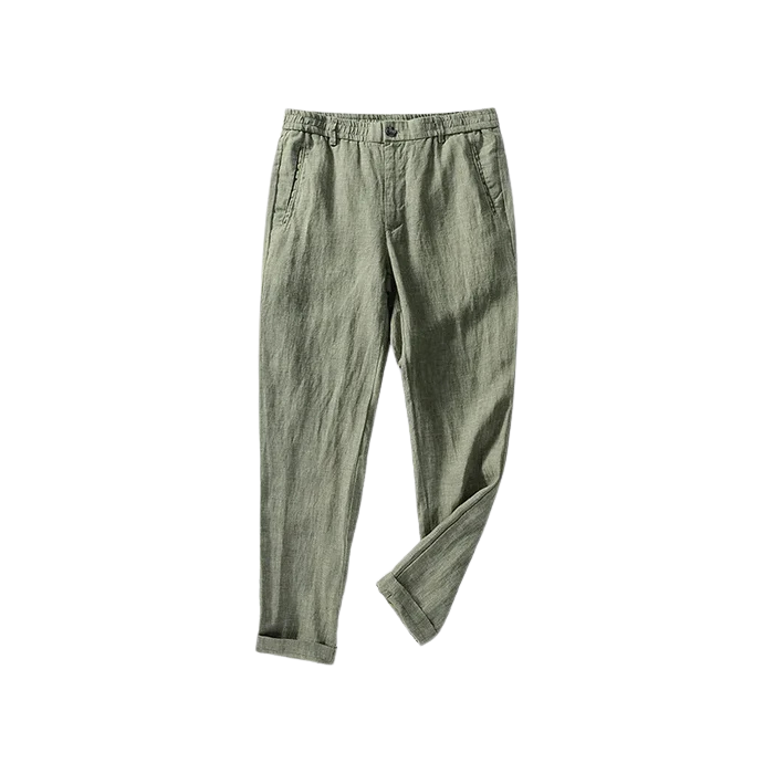 Calça de Linho Masculina Luzzano LN010, confeccionada em linho nobre, com modelagem refinada, toque leve e acabamento sofisticado para um estilo atemporal.