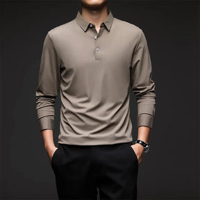 Camisa Polo Manga Comprida Masculina Luzzano LN051 em tecido premium, modelagem ajustada e acabamento impecável para um visual sofisticado.