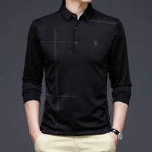 Camisa Polo Manga Comprida Masculina Luzzano LN052 com modelagem sofisticada, tecido premium e caimento impecável para um visual refinado.