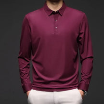 Camisa Polo Manga Comprida Masculina Luzzano LN051 em tecido premium, modelagem ajustada e acabamento impecável para um visual sofisticado.