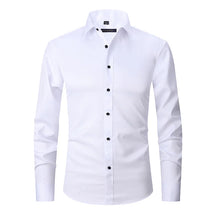 Camisa Social de Algodão Masculina Luzzano LN142, modelagem slim fit, tecido respirável, gola clássica e detalhes sofisticados para um visual impecável.