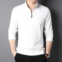 Camisa Social Masculina Luzzano LN058 com modelagem slim fit, gola clássica e tecido leve para um visual sofisticado e confortável.