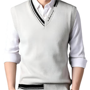Colete Vintage Lã Masculino Luzzano LN405 sofisticado, com lã premium e estilo retrô, perfeito para visuais elegantes com charme vintage.