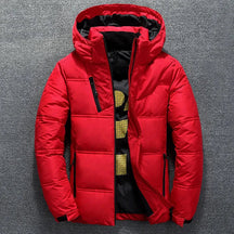 Jaqueta Masculina Puffer Luzzano LN161, confeccionada em poliéster resistente, com forro acolchoado, enchimento em algodão e fechamento em zíper para máximo conforto.