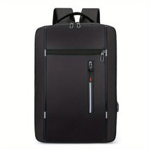 Mochila Executiva Luzzano LN420 minimalista, com porta USB e poliéster impermeável, perfeita para laptop no trabalho ou estudos com conforto.