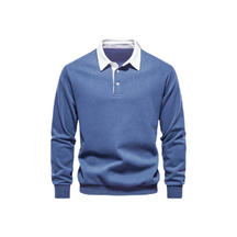 Suéter Masculino Gola Polo Luzzano LN021, confeccionado em tecido premium, com gola polo clássica, modelagem confortável e acabamento sofisticado.