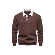 Suéter Masculino Gola Polo Luzzano LN021, confeccionado em tecido premium, com gola polo clássica, modelagem confortável e acabamento sofisticado.