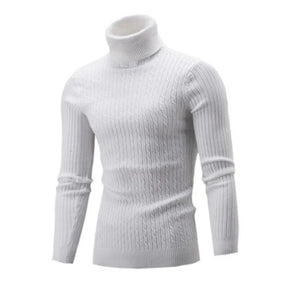 Suéter Masculino Pullover Luzzano LN177 em lã premium, gola alta e modelagem slim fit. Proteção e estilo para todas as ocasiões.