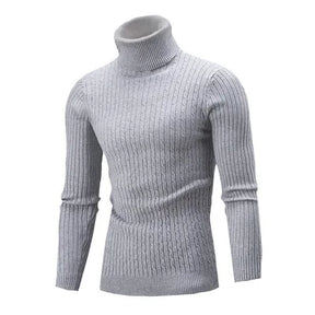 Suéter Masculino Pullover Luzzano LN177 em lã premium, gola alta e modelagem slim fit. Proteção e estilo para todas as ocasiões.