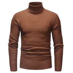 Suéter Masculino Pullover Luzzano LN177 em lã premium, gola alta e modelagem slim fit. Proteção e estilo para todas as ocasiões.